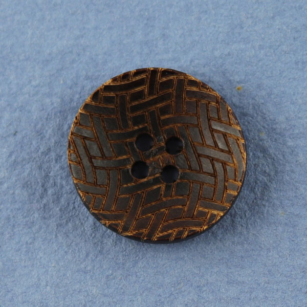 Bouton rond motif cannelures 20 cm