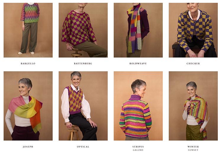 Modèles du Catalogue Rowan Kaffe's Palette