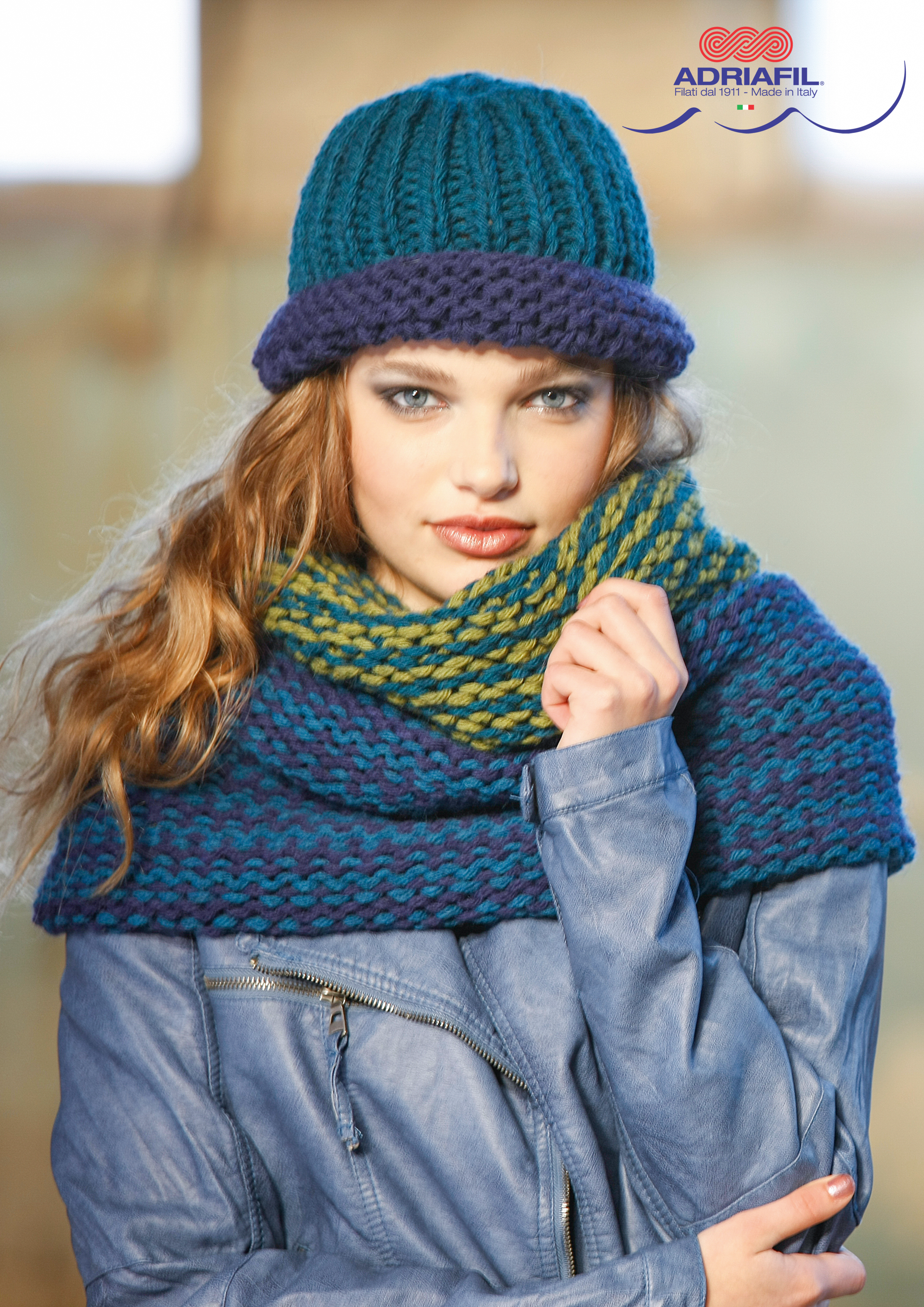 Snood et bonnet en Candy