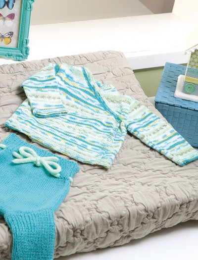 114/06 Brassière cache-coeur en Plassard Layette Jacquard