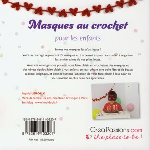 Masques au crochet pour les enfants - CreaPassions