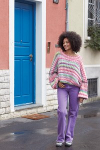 81/13 Modèle Pull oversize Tromso en Adriafil Filopuro