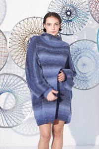 81/26 Modèle Robe oversize Pergamon en Adriafil Argentovivo