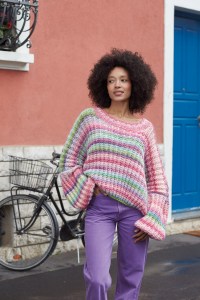 81/13 Modèle Pull oversize Tromso en Adriafil Filopuro