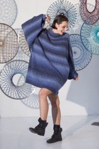 81/26 Modèle Robe oversize Pergamon en Adriafil Argentovivo