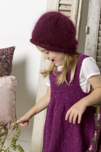 241/02-1 Bonnet en Lang Yarns Donegal et Lang Yarns Mohair Luxe