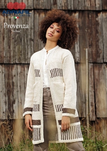 64-21 Cardigan Stellina en Adriafil Provenza