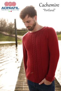 69/32 Modèle Pull Portland en Adriafil Cachemire