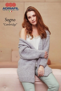 69/16 Modèle Veste longue Cambridge en Adriafil Sogno