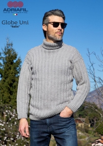 73/20 Modèle Pull homme Salix en Adriafil Globe Uni