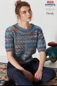 77/25 Modèle Pull Dandy en Adriafil Knitcol