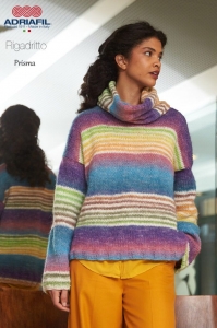 77/13 Modèle Pull Prisma en Adriafil Rigadritto