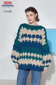 79/29 Modèle Pull oversize Fiano en Adriafil Candy