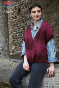 79/18 Modèle Gilet Sangiovese en Adriafil Filnovo