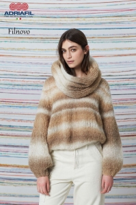 79/05 Modèle Pull et Snood Chardonnay en Adriafil Filnovo