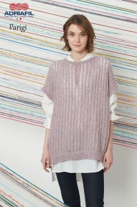 79/03 Modèle Pull sans manches Moscato en Adriafil Parigi