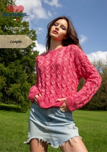 80/19 Modèle Pull Langhe en Adriafil Acquerello