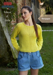 80/12 Modèle Pull Bourgogne en Adriafil Polvere di Stelle