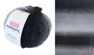Adriafil Filnovo Pelote de 50 gr - Coloris 27 Gris-Noir