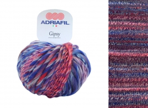 Adriafil Gipsy Pelote de 50 gr - Coloris 26 Mélange Fuchsia