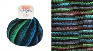 Adriafil Ipnotico - Pelote de 50 gr - Coloris 25 bleuet émeraude bleu turquoise