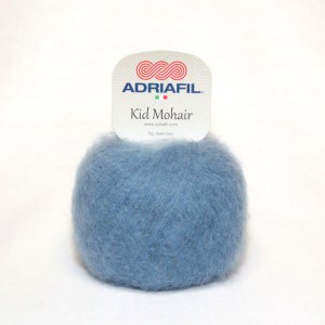 Adriafil Kid Mohair - Pelote de 25 gr - 80 bleu aviation