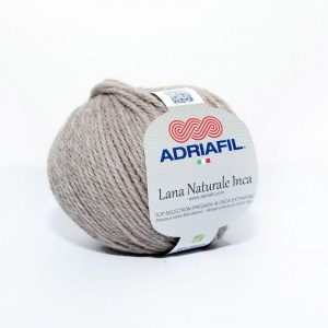 Adriafil Lana Naturale Inca - Pelote de 50 gr - 61 noisette clair