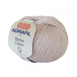 Adriafil Merino Cotone Pelote de 50 gr - Coloris 31 Sable