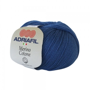 Adriafil Merino Cotone Pelote de 50 gr - Coloris 36 Nuit