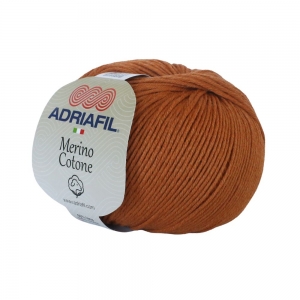 Adriafil Merino Cotone Pelote de 50 gr - Coloris 40 Ocre