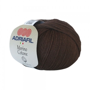 Adriafil Merino Cotone Pelote de 50 gr - Coloris 44 Marron