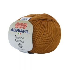 Adriafil Merino Cotone Pelote de 50 gr - Coloris 45 Curry