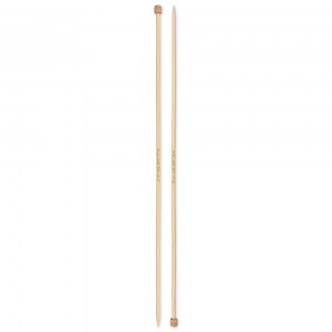 Aiguilles à tricoter 33 cm en bambou - Prym