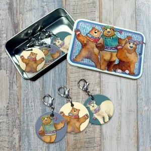 Anneaux marqueurs pour crochet - Woolly Bears - Emma Ball