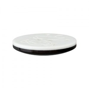 Bouton rond motif fille 15 mm