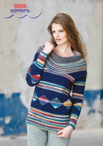 Pull en Adriafil Stella Jacq et Adriafil Stella Alpina