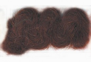 Cheveux pour poupées 1 m - Chatain foncé