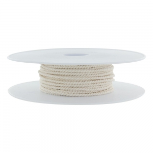 Cordon polyester diamètre 2 mm - Bobine de 25 m - Nacre