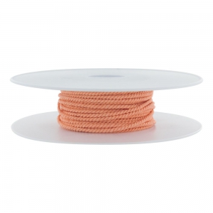 Cordon polyester diamètre 2 mm - Bobine de 25 m - Saumon