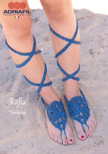 Décoration pour le pied Verbena en Adriafil Rafia