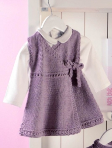 122/05 Robe portefeuille à jours en Plassard Week-end