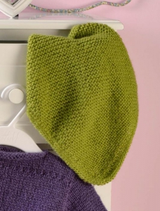 122/19 Chèche au point mousse en Plassard Melodie