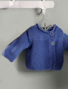 122/14 Veste croisée au point de riz en Plassard Datcha