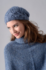 123/08 Bonnet à point fantaisie en Plassard Luciole