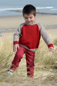 126/28 Pull bicolore en Plassard Silence