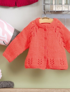 131/25 Cardigan ajouré en Plassard Rose & Lou