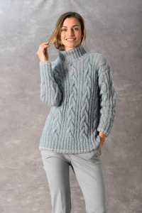 132/14 Pull à torsades en Plassard Phine