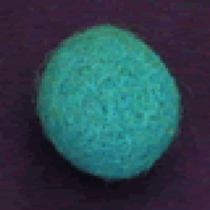 Boule en laine feutrée à la main - Bleu turquoise