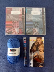 Idée cadeau DVD Apprendre à crocheter avec crochet en aluminium