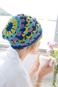 Bonnet au crochet en Boston Sun